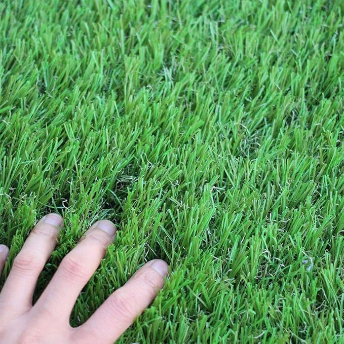 WS Artificial Grass Turf 3.3FTX5FT,1,38inch 4 Tone Realistic Synthetic Thick Fake Faux Grass Rug Astroturf Carpet Landscape for Dogs Indoor Outdoor Garden Lawn Mat, with Drainage Holes