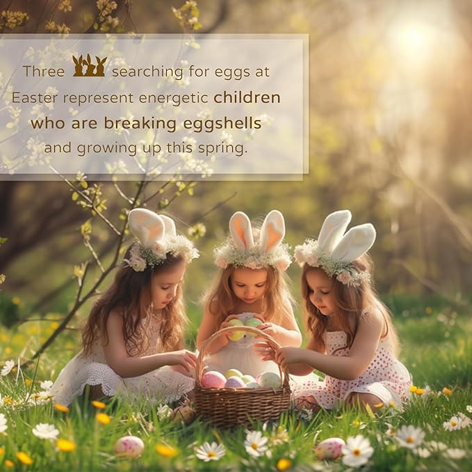 Easter Sign Wall Decor: Front Door Bunny Rabbit Decorations Spring Welcome Wreath Hanging Signs for Farmhouse