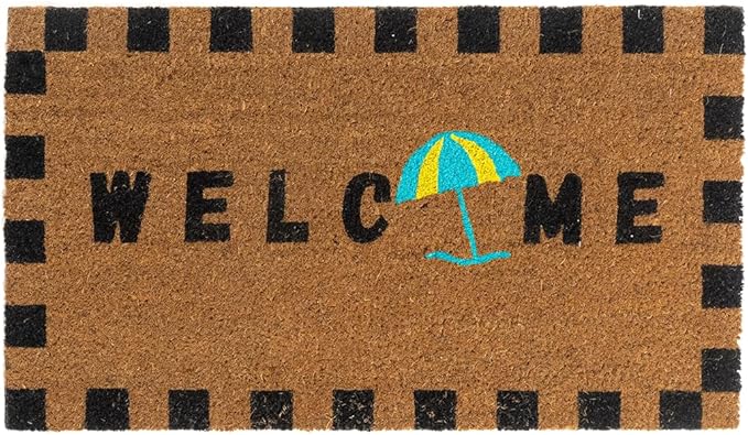 Folkulture Welcome Matt Outdoor | 16 x 28 Door Mats for Front Door Mat Outside Entrance | Eco Friendly | Welcome-Mats Cute | Coir Door Mats | Outdoor Decor for Home | Durable & Anti Slip