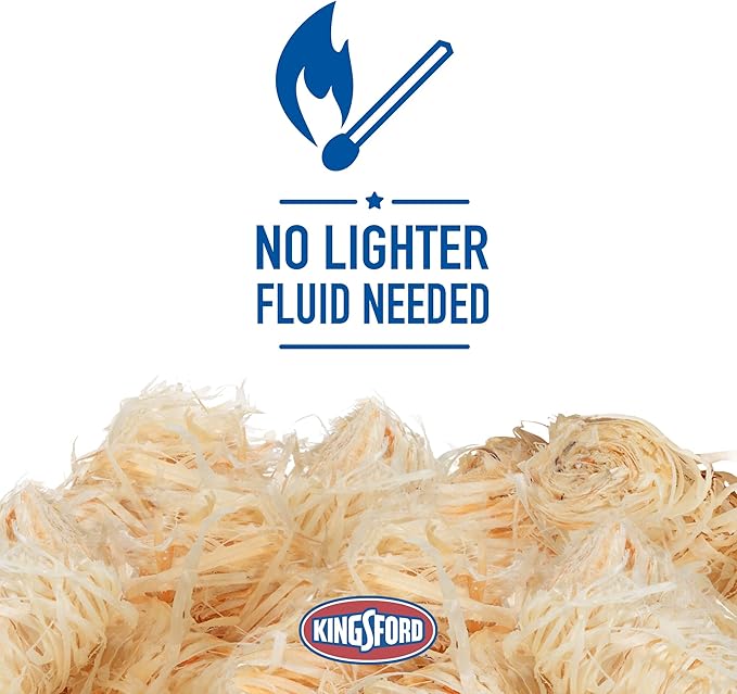 Kingsford Quick Light Fire Starter Rolls, All Natural Hardwood with Paraffin, Water Resistant and Easy Lighting for Charcoal, Pellet Grills, Smokers, Campfires, Outdoor Fireplaces, 32 Count - 24 Pack