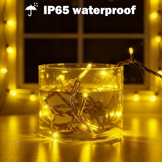 SOLARBABY 4 Pack Solar Christmas Lights Outdoor,Total 146Ft 400 LED Solar String Lights Outdoor with 8 Modes,Waterproof Warm White Fairy Light for Outside Garden Patio Xmas Tree Christmas Decoration