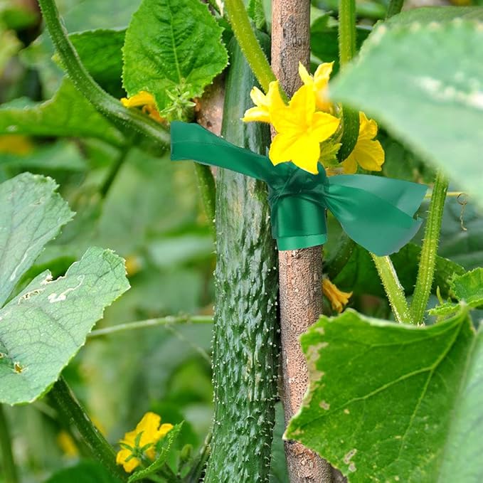 300Ft Plant Tape 1/2" Stretch Garden Tape Sturdy Plant Ribbon Nursery Tree Tape Support for Indoor Outdoor Patio Plant, Tree, Vegetables, Branches