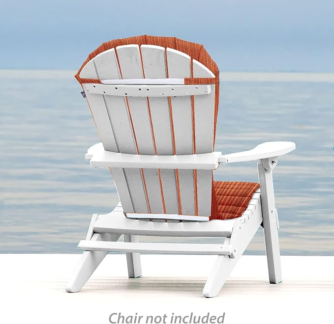 Outdoor All-Weather Patio Chair seat Cushion, Quick Drying Olefin Fabric - Adirondack Chair Cushion for Your Chair-Chair not Included (New Burgundy)