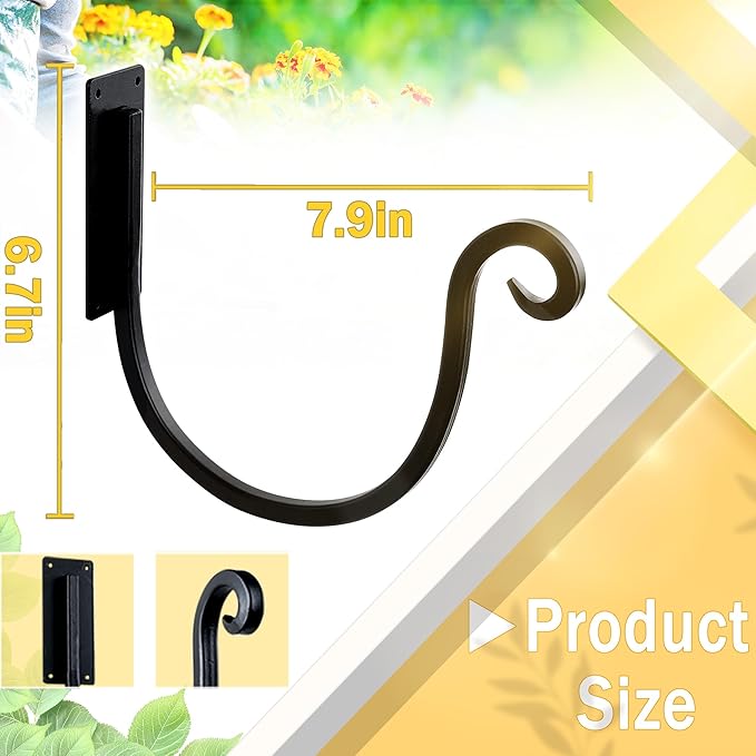 Garden Hose Holder Outside: Wall Mount Water Hose Holder - 8Inch Heavy Duty Garden Water Hose Hanger for Outside Hose Storage