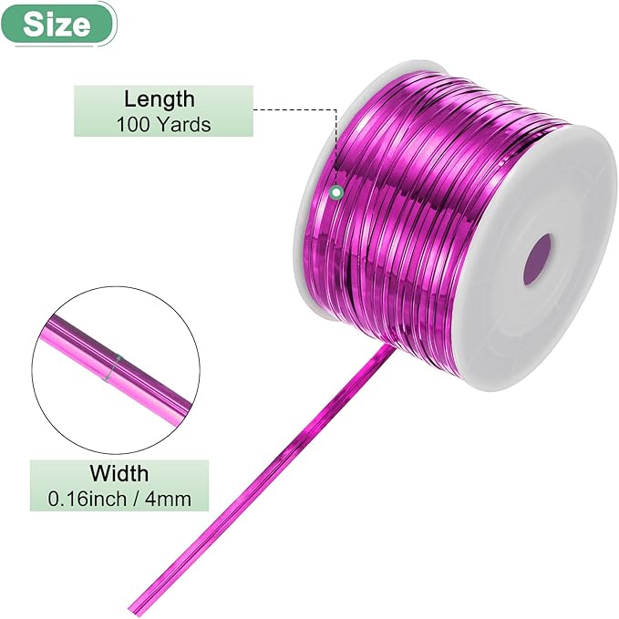 Metal Twist Ties, 100 Yards Metallic Twists Tie Bread Twisty-Ties for Party Decoration/Garden Plant/Gift Wrapping Bag/Cake/Pops Candy/Bakery Bags [Rose Red]