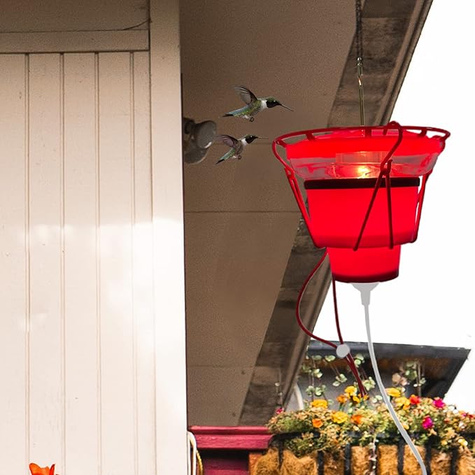 Hummingbird Feeder Heater, Heated Hummingbird Feeders for Outdoor, Bird Feeder Heater Attaches to Bottom Feed Hummingbirds in Freezing Weather Winter Outdoor Garden (Feeder NOT Included) (2)