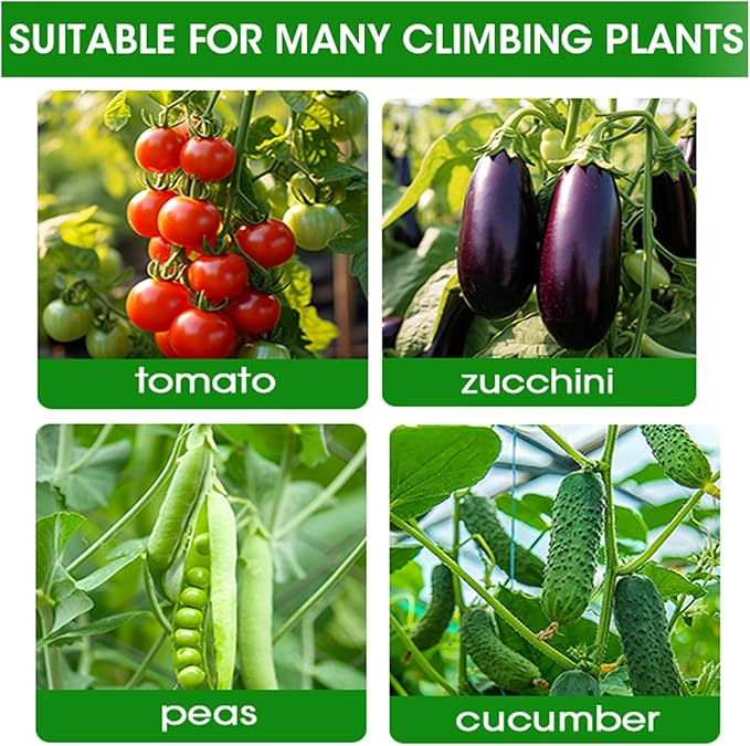 Cucumber Trellis for Raised Bed, Small Foldable A-Frame Garden Trellis for Climbing Plants Outdoor,Plastic-Coated Steel Core for Cucumber Beans and Vine Type Plants ﻿ (Green, 15x47in)