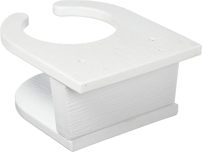 highwood Screw-On Cup Holder for Adirondack Chairs, White
