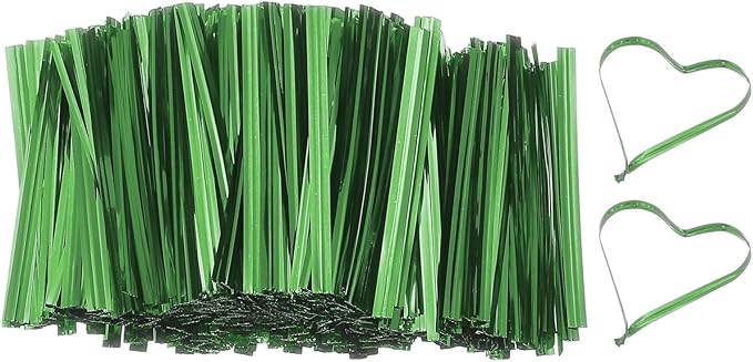 PATIKIL Bag Twist Ties 2 Inch, 800 Pcs Metallic Bread Ties for Treat Plastic Bags Gift Wrapping Candy Coffee Bag Plant Party Cake Favor, Green