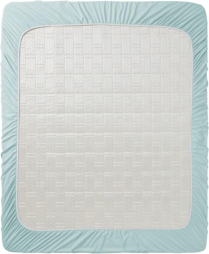 Clara Clark Fitted Sheet, Extra Deep Pocket Fits Deep Mattress, Luxury Soft Fitted Sheet Only, Twin XL Aqua Light Blue