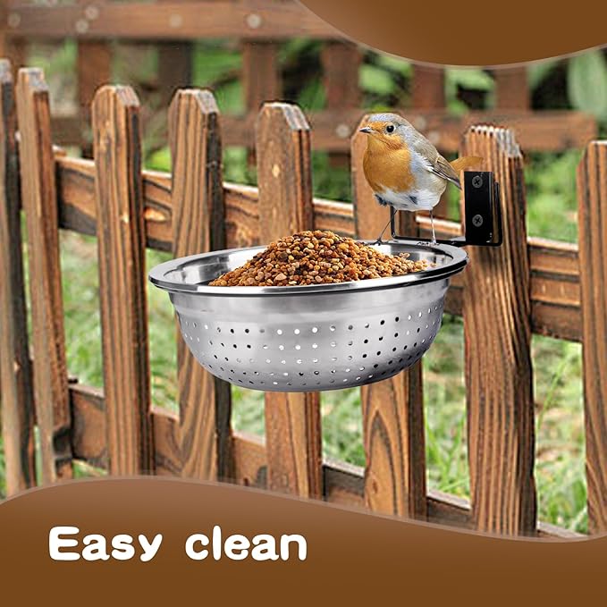 Removable Squirrel Feeders for Outside - Metal Squirrel Feeder for Feed Corn, Squirrel Gifts - Easy to Install The Squirrel Picnic Table Feeder and Chipmunk Feeder