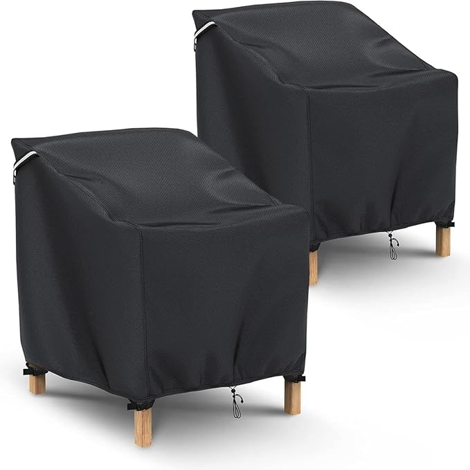 Gasadar Patio Chair Cover - 2 Pack, Patio Furniture Covers Waterproof, Heavy Duty Outdoor Chair Covers, Lawn Outdoor Furniture Cover -35" W x 38" D x 31" H