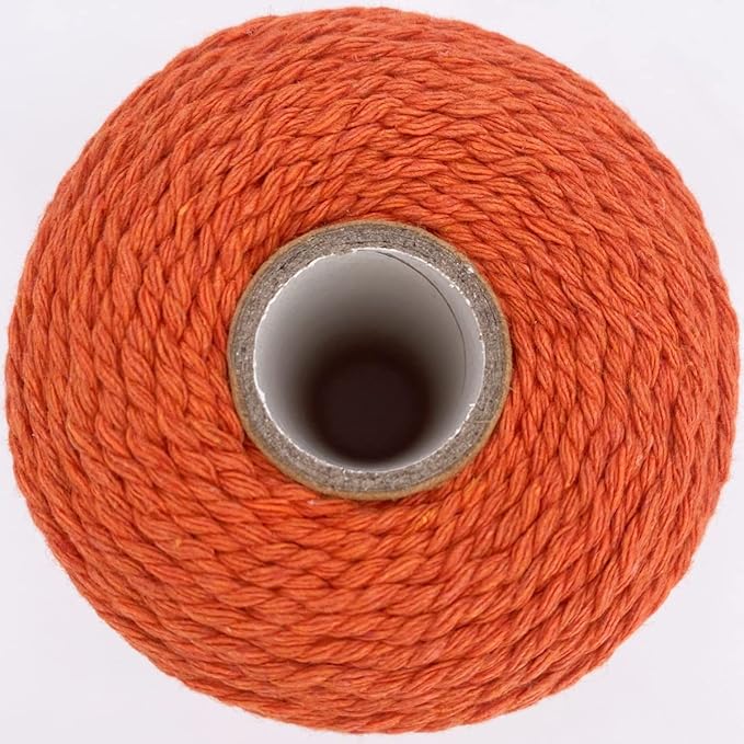 Twine String,500 Feet Cotton Butchers Twine String Cooking Kitchen Twine for Crafts Roasting Gift Wrapping DIY Decoration Gardening Packing Materials,Orange