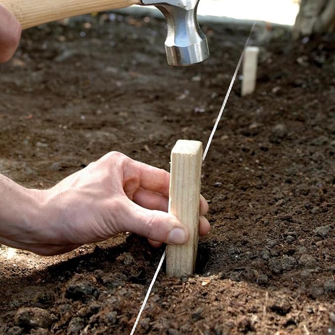 Romeda Mason line #18, 500 Ft Length String Line, Mason Line String, Construction String, White String, Twine String for Gardening, Braided Mason Line, Masonry String Lines, String Lines