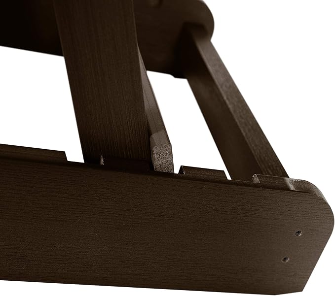 highwood Hamilton Made in the USA Folding and Reclining Adirondack Chair, Adult Size, Weathered Acorn