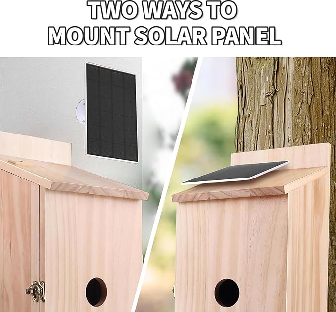 Smart Bird House with Camera Solar Powered, 1080p HD Wireless Outdoor Bird House with Auto Capture Bird Video & Motion Detection, Night Vision, A Bird Box for Wild Birds