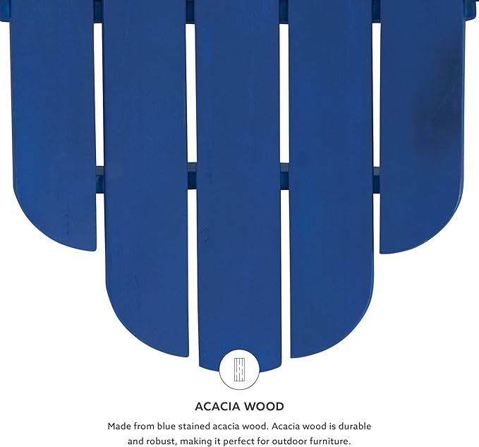 Jayde Blue Adirondack Chair by Linon