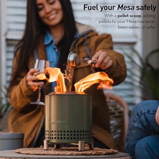 Solo Stove Mesa Accessory Pack | Incl. 4 Stainless Steel Mini Sticks + Stick Rests, Pellet Scoop, Mesa Lid, Carry Case, Accessories for Outdoor Fire Pit, 8.8 x 16 in, 2.2 lbs