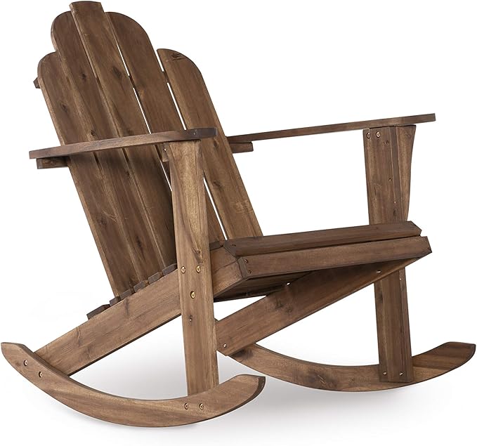 Linon Woodstock Rocking Chair, Teak