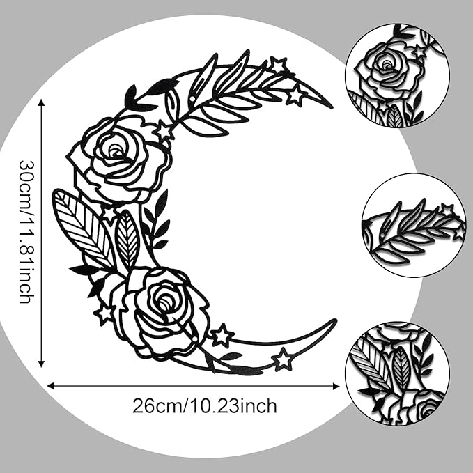 EZ4ENCE Decoration Wall Art Boho Wall Home Decor Hanging Appearance Wall Decor Metal Wall Hanging Decor