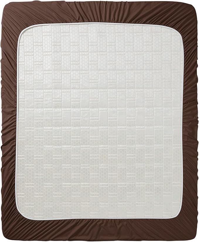 Clara Clark Fitted Sheet, Extra Deep Pocket Fits Deep Mattress, Luxury Soft Fitted Sheet Only, Twin Chocolate Brown