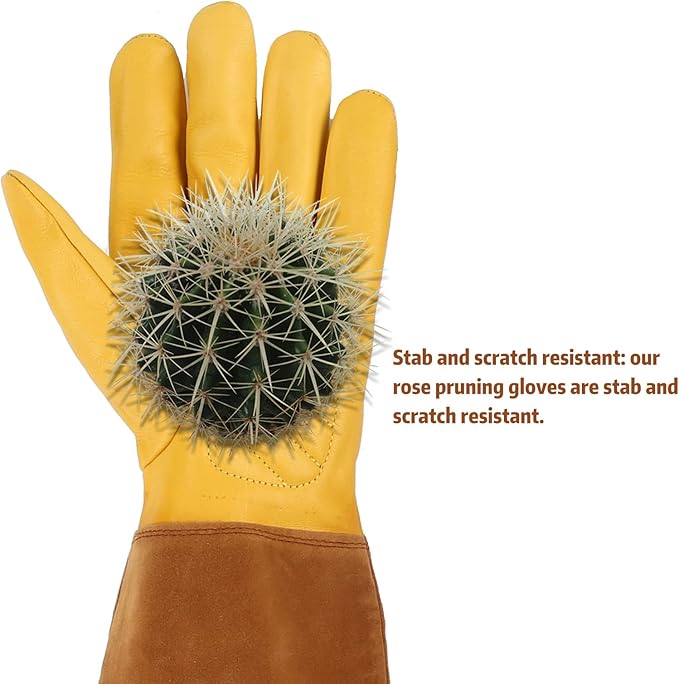 Rose Pruning Gloves for Women/Men，Long gardening Gloves Roses/Gardening/Logging/Farm/Cactus