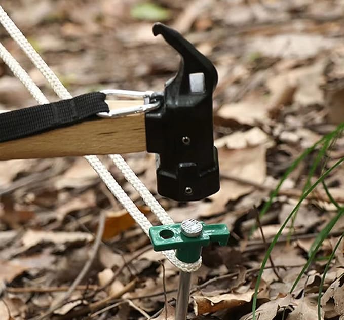 Cheardia 20 Pack Tent Stakes Heavy Duty, 9.75 Inch Yard Stakes Non-Rust Metal Tent Pegs Ground Stakes Tent Spikes for Camping Patio, Garden, Canopies, Grassland, Outdoor,Green