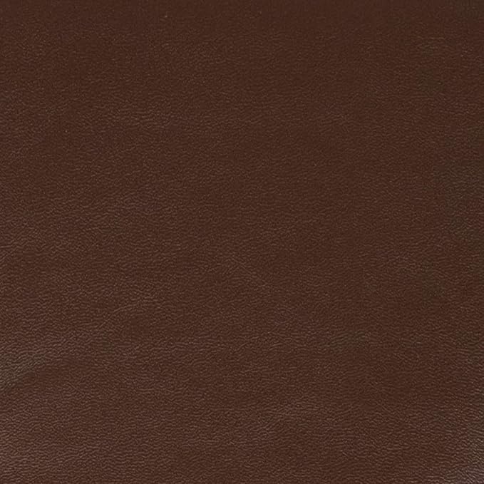Sweet Home Collection Chair Cushion Memory Foam Pads Tufted Slip Non Skid Rubber Back U-Shaped 17" x 16" Seat Cover, Faux Leather Chocolate Brown 4 Count