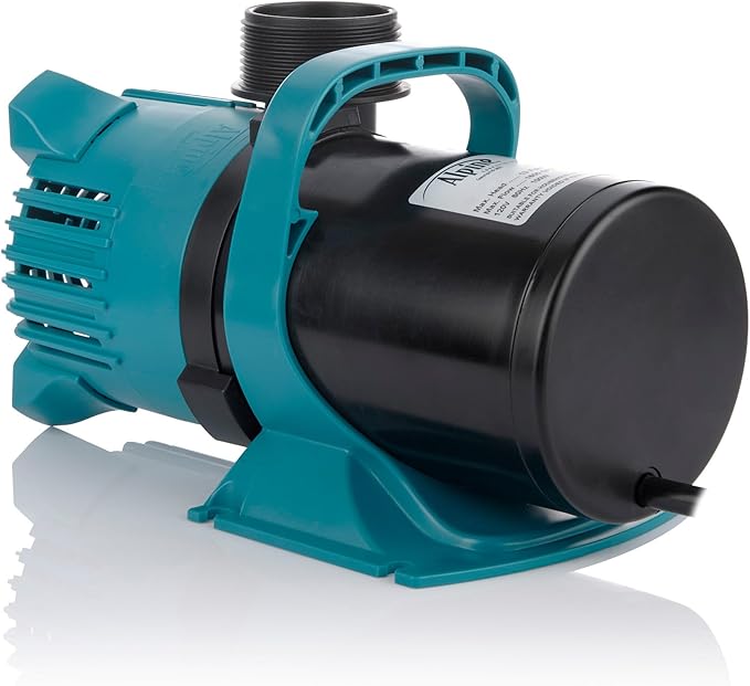 Alpine Corporation PEG3000 | 3000 GPH Vortex Energy-Saving Submersible Pump — Durable & Efficient Design for Ponds, Waterfalls & Fountains — Black/Teal
