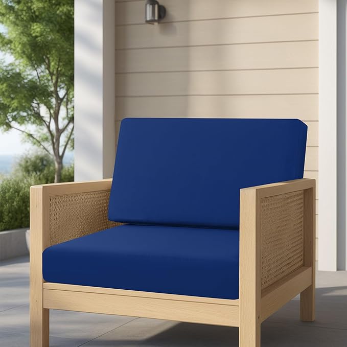 idee-home Outdoor Cushions for Patio Furniture, Outdoor Seat Cushion, Waterproof Couch Hampton Bay Deep Seat Replacement Chair Cushions for Garden Lawn Backyard Deck, 30 x 30