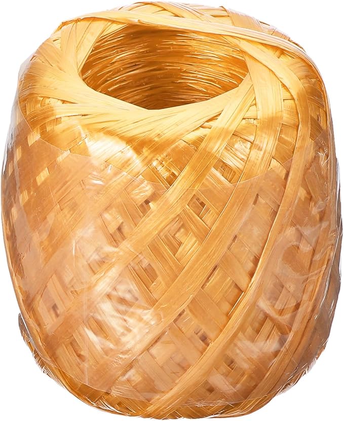 PATIKIL 125m/410Ft Polyester Nylon Plastic Rope, Twine Household Bundles Ropes Roll for Gardening Packing Crafting DIY, Orange