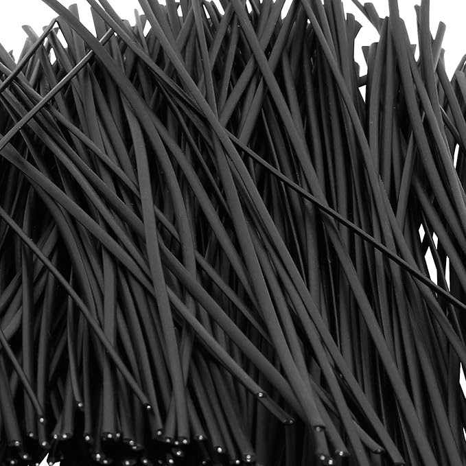 Piutouyar Black and White Metallic Twist Ties 6 Inch / 150mm, Twist Ties with Rugged Metal Innercores, Reusable Fastening for Cable Organize(250Pcs)
