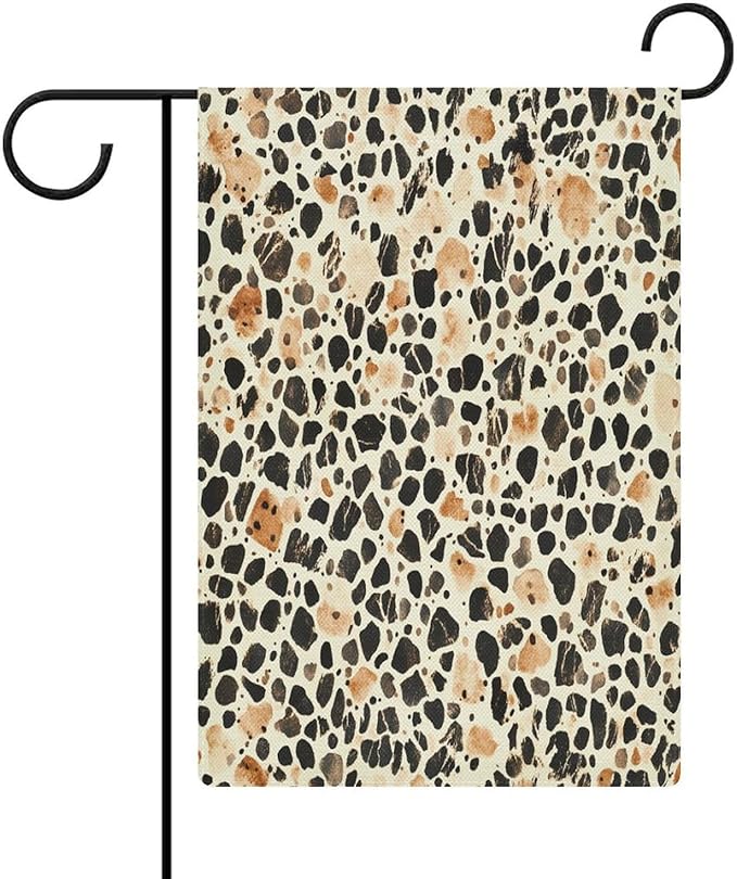 Cow Print Small Garden Flag Burlap Vertical Double Sided Farm Animal Cow Yard Flag Welcome Farmhouse Garden Outdoor Flags Yard Decorations for Home Outdoor