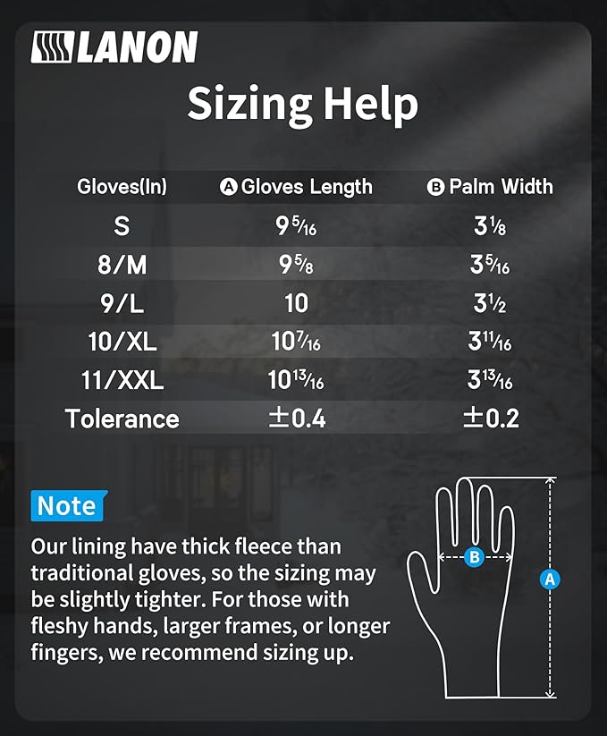 LANON Waterproof Winter Work Gloves, Double Latex Coated, Thermal Insulated Freezer Gloves for Cold Weather, Heavy Duty, Non-Slip Grip, Wrist Closure, Grey,XL