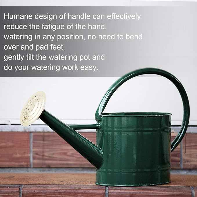 1.3 Gal Watering Can, Metal Watering Can with Removable Spout, Galvanized Water Can, Nice Plant Water Can for Indoor and Outdoor Use