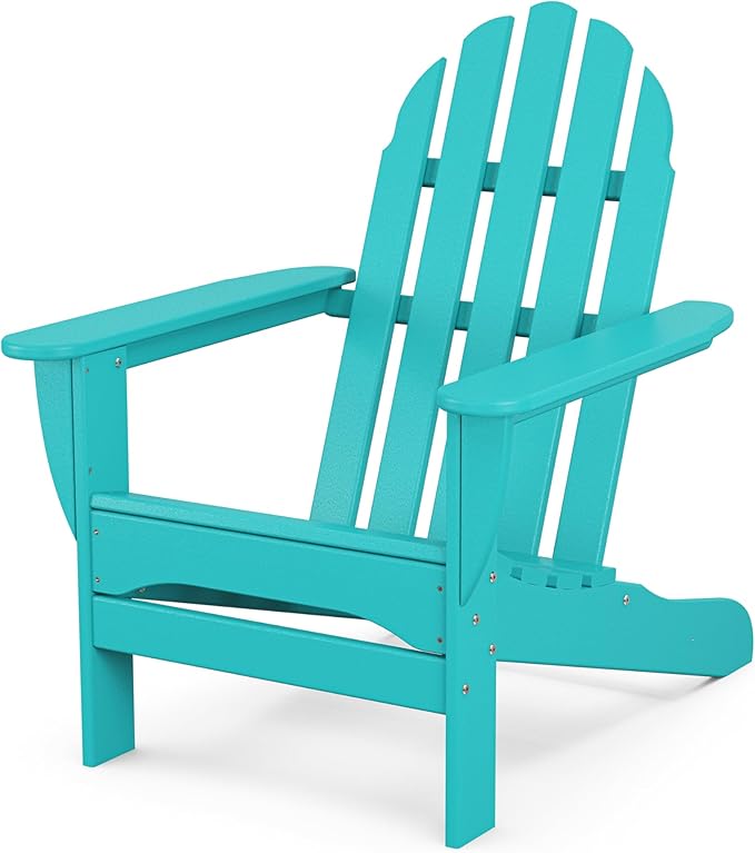POLYWOOD AD4030AR Classic Outdoor Adirondack Chair, Polyethylene, Aruba