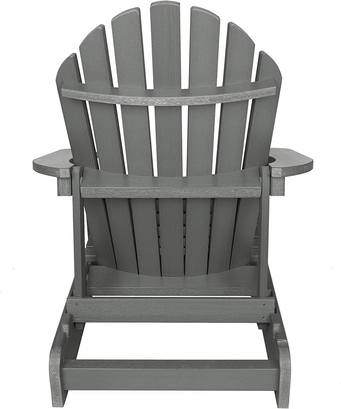 highwood Hamilton Made in the USA Folding and Reclining Adirondack Chair, Adult Size, Coastal Teak