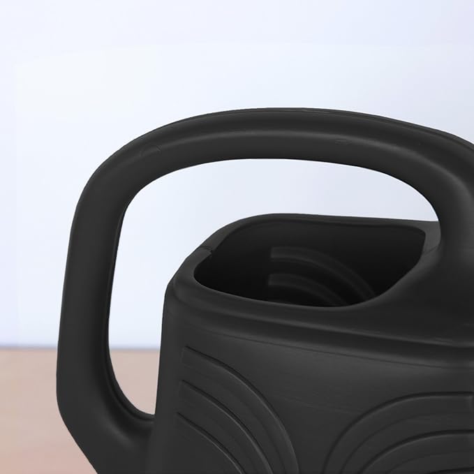Bloem Promo 2 Gallon (256 Fl Oz) Black Resin Watering Can for Indoor and Outdoor Use