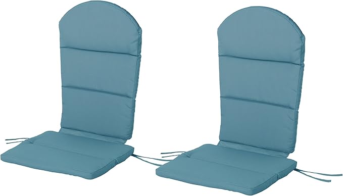 Christopher Knight Home Terry Outdoor Water-Resistant Adirondack Chair Cushions (Set of 2), Dark Teal, 2 Count (Pack of 1)