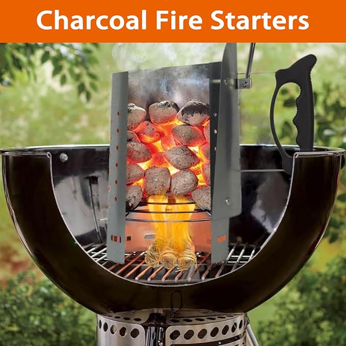 E500 Fire Starter - Natural Fire Starters for Fireplace, Campfires, Chimney, BBQ, Fire Pit & Wood Fireplace - 120 Pack Natural Pine Firestarters