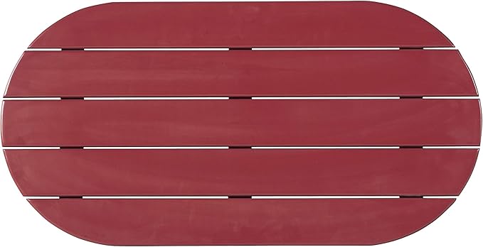 Linon Jayde Adirondack Coffee Table, Red, 21.06D x 38.39W x 3.94H in