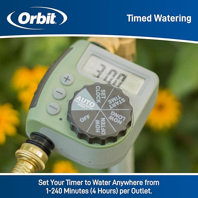 Orbit 62056 One Outlet Single-Dial Hose Faucet Timer (Pack of 5)