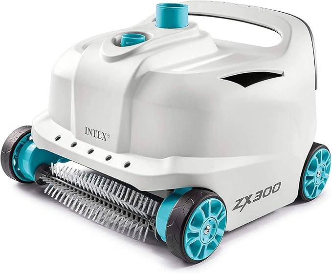 Intex 26711EH 12ft x 30in Prism Frame Above Ground Swimming Pool with 530 GPH GCFI Filter Pump and Robot Vacuum Cleaner fits up to 6 People