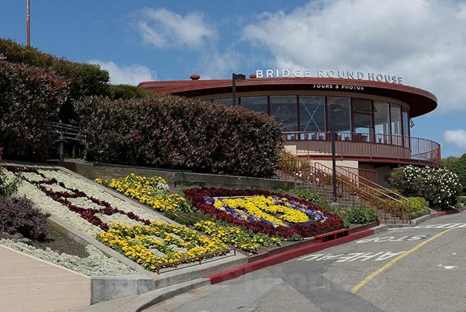 Historic Pictoric San Francisco, CA Photo - Garden Near The Golden Gate Bridge, San Francisco, California - 36in x 24in