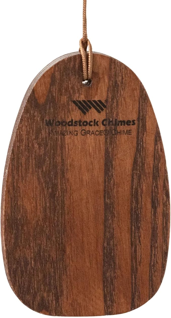 Woodstock Wind Chimes Amazing Grace Chime Medium (24'') Bronze Wind Chime Inspirational and Memorial Gifts Wind Chimes for Outside Patio Home or Garden Decor