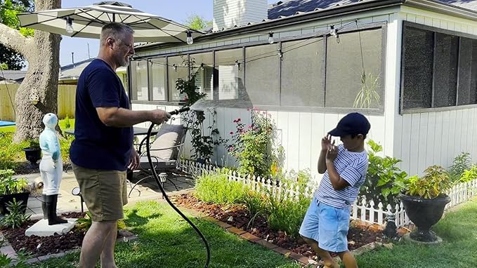 Atlantic Heavy Duty Garden Hose 200ft x 5/8 Inch Green Color Water Hose.(200 Feet)