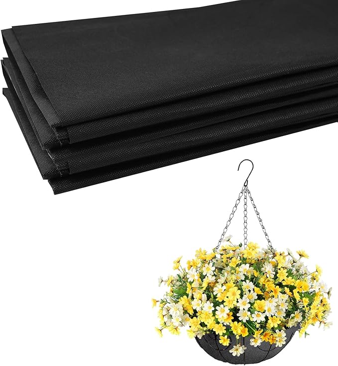 Longzhuo 63" X 114" Raised Garden Bed Liner - Non Woven Fabric for Winter Greenhouse Vegetable Gardening, Cuttable Plant Liner with Soil Containment & Water Drainage for Flower Pots