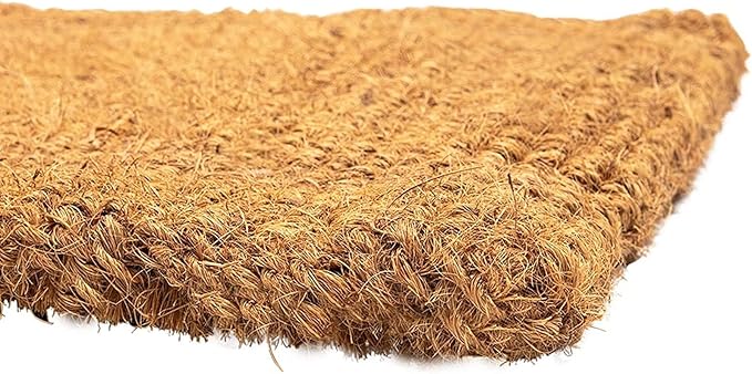 Juvale Coir Doormat - 17" x 30", Brown, Low Pile - Indoor & Outdoor Entryway Welcome Mat for Front Door - Natural Fiber Outdoor Doormat