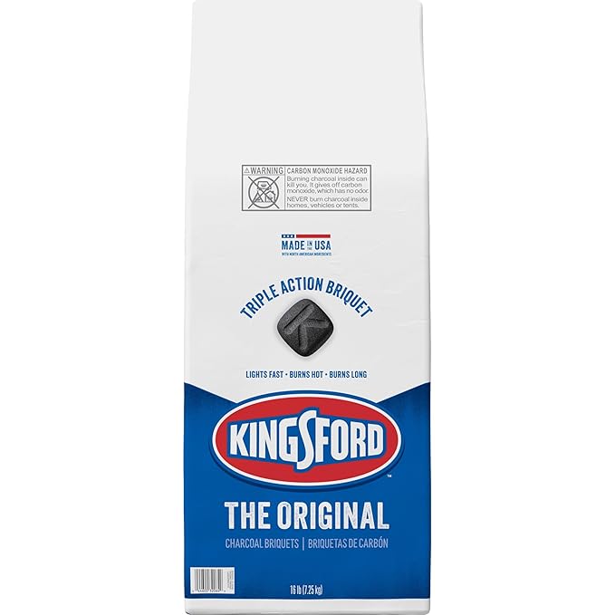 Kingsford Original Charcoal Briquettes, BBQ Charcoal for Grilling, 16 Pounds (Package May Vary)