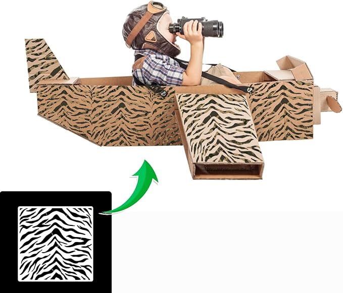9 Pieces Camo Stencils for Spray Paint, Camouflage Pattern Stencils Templates Reusable Digital Camo Paint Stencils for Boat DIY Crafts Spray Painta (11.8 × 11.8 in Camo)